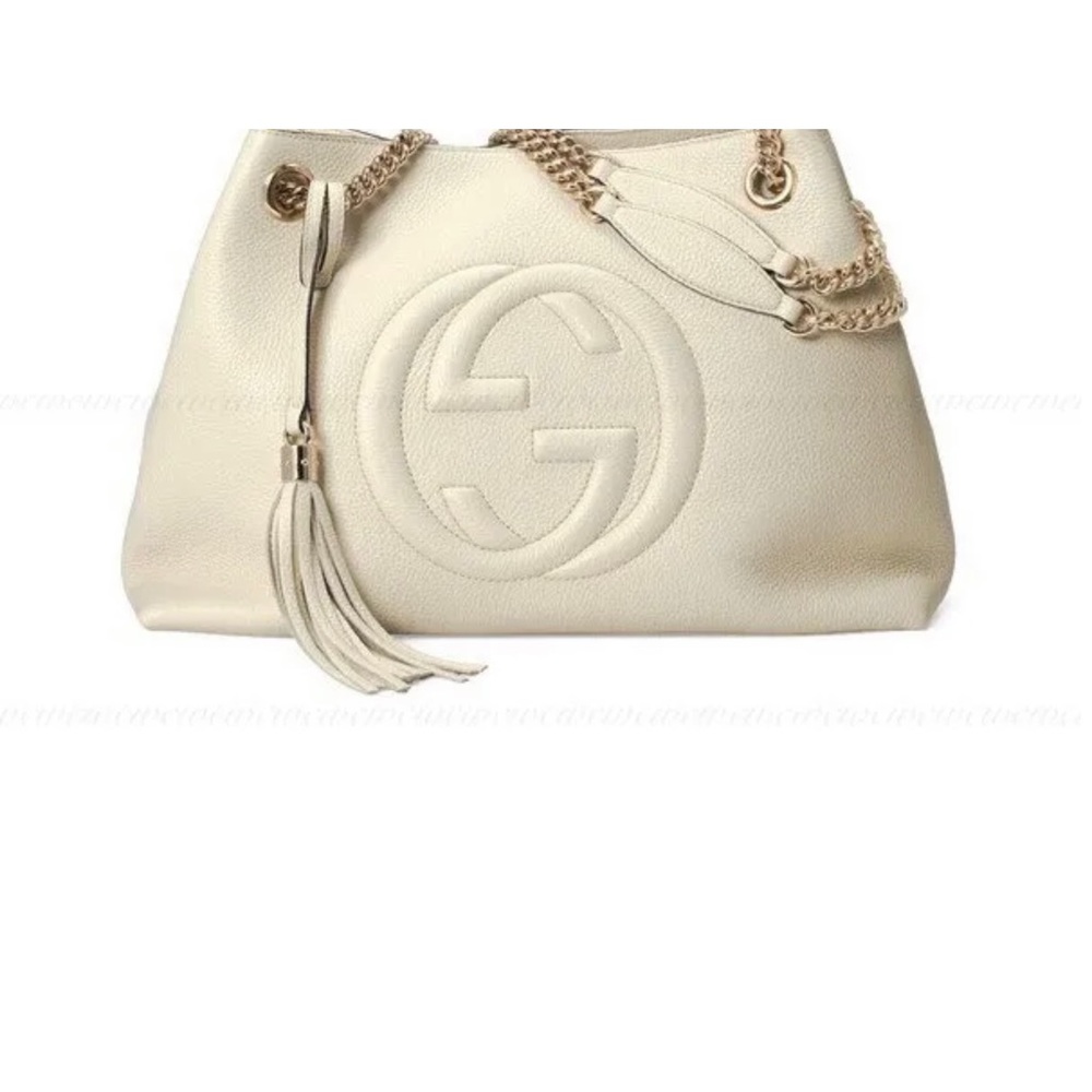 Gucci Soho Ivoire Ivory Gold Double Chain Ivory. Great condition